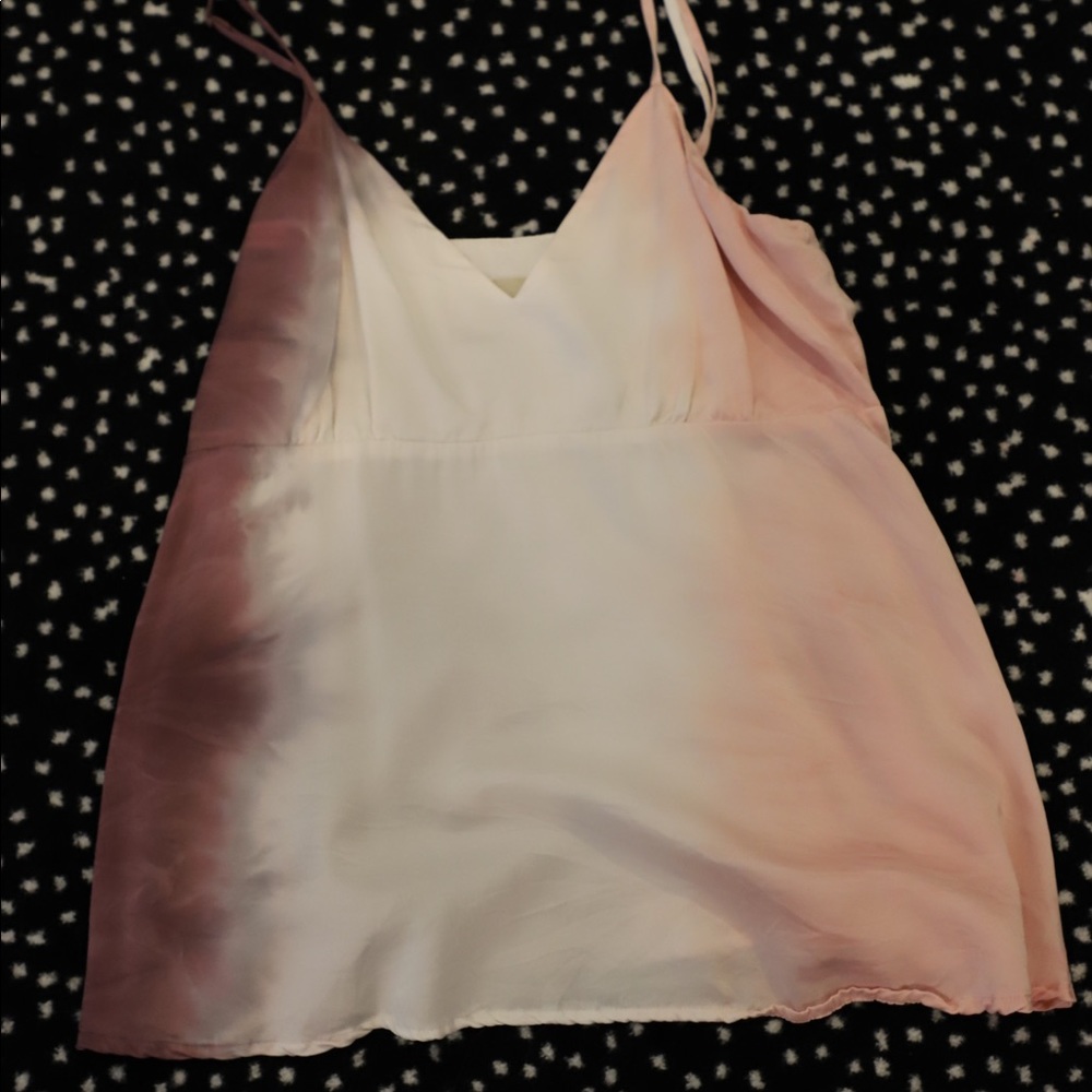 Tie dye purple white and pink cami